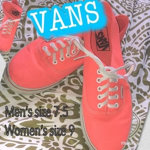 Neon pink VANS